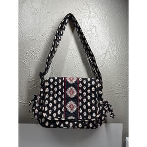 Vera Bradley 2006 Classic Black Retired Pattern Small Purse‎ Quilted Hand Bag